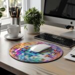 Alfombrilla de ratón personalizada – Brilla con estilo Disco 7
