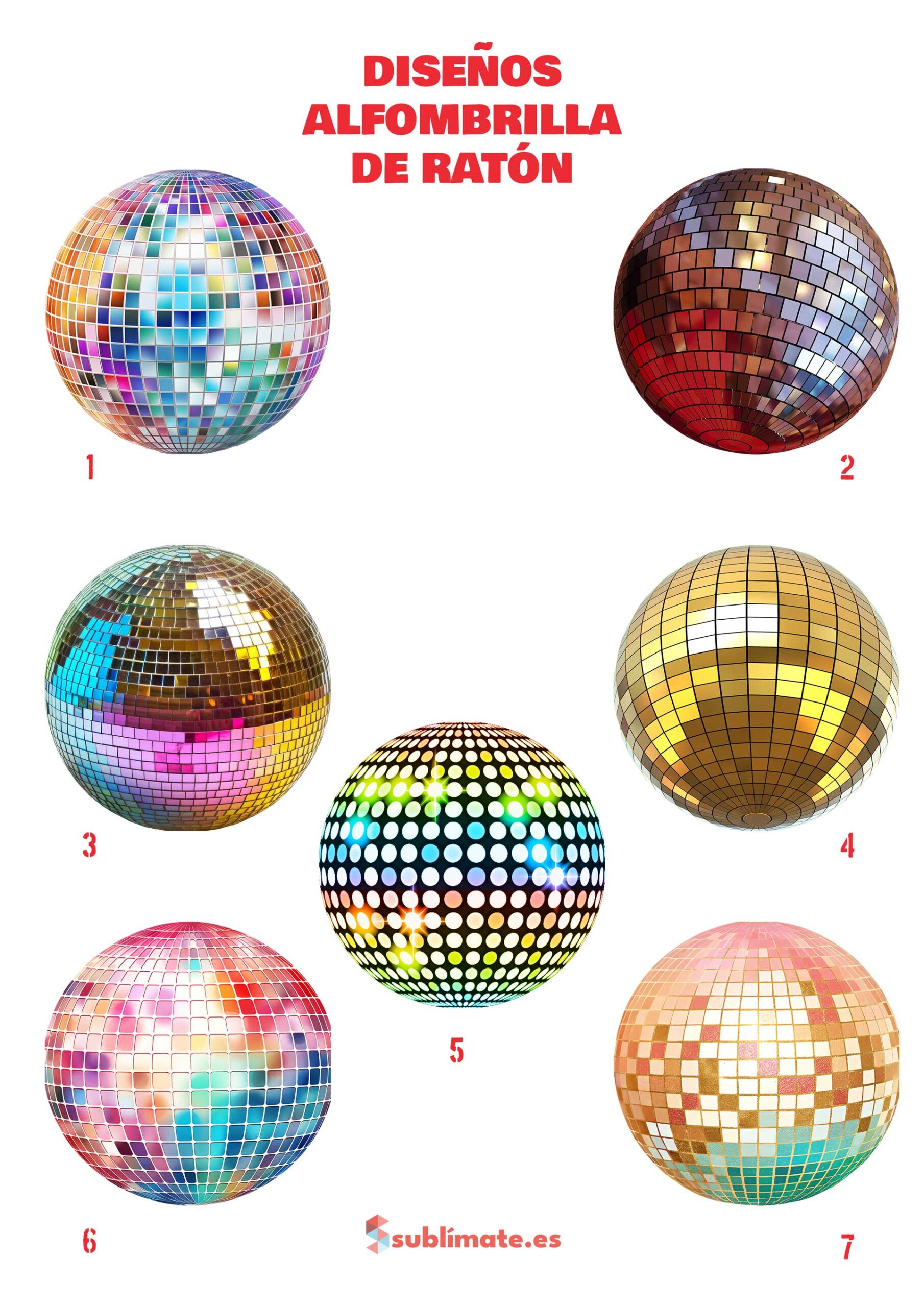 Diseño Alfombrilla Ratón - Bola Discoteca