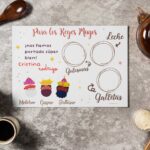 Salvamanteles de corcho de Reyes Magos Personalizado con nombres