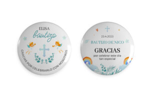 Chapas personalizadas para Bautizos