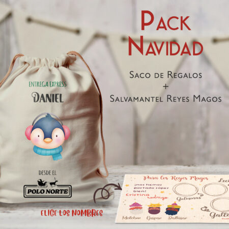 Pack Saco y Salvamantel Navidad_2024