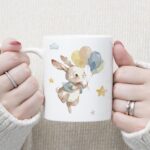 Taza Personalizada infantil para Bautizo_Conejito 2