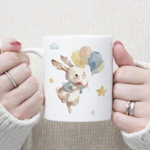 Taza Personalizada infantil para Bautizo_Conejito 2