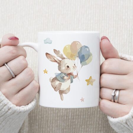 Taza Personalizada infantil para Bautizo_Conejito 2