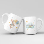 Taza Personalizada infantil para Bautizo_Conejito