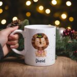 Taza Navidad_animales y nombre_Leon