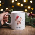 Taza Navidad_animales y nombre_Mono