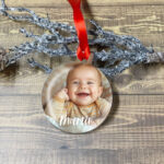 Adorno de Navidad acrílico con foto NIÑOS