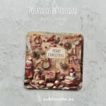 Posavasos Merry Christmas Vintage_4