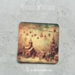 Posavasos Navidad Vintage cuadrados_5