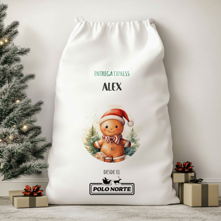 Saco de Regalos Navidad personalizados_Ginger