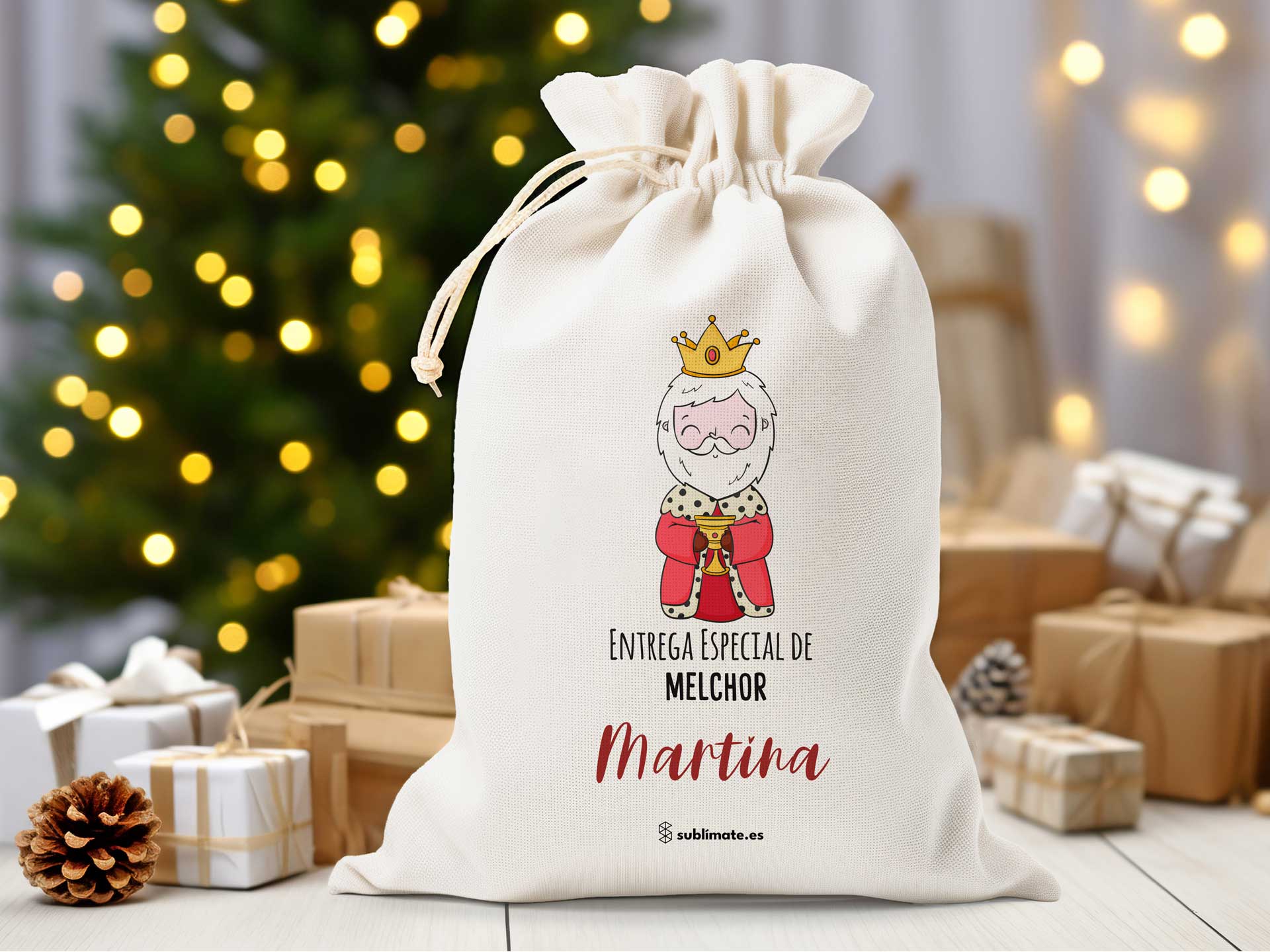 Saco Reyes Magos Personalizado_Melchor
