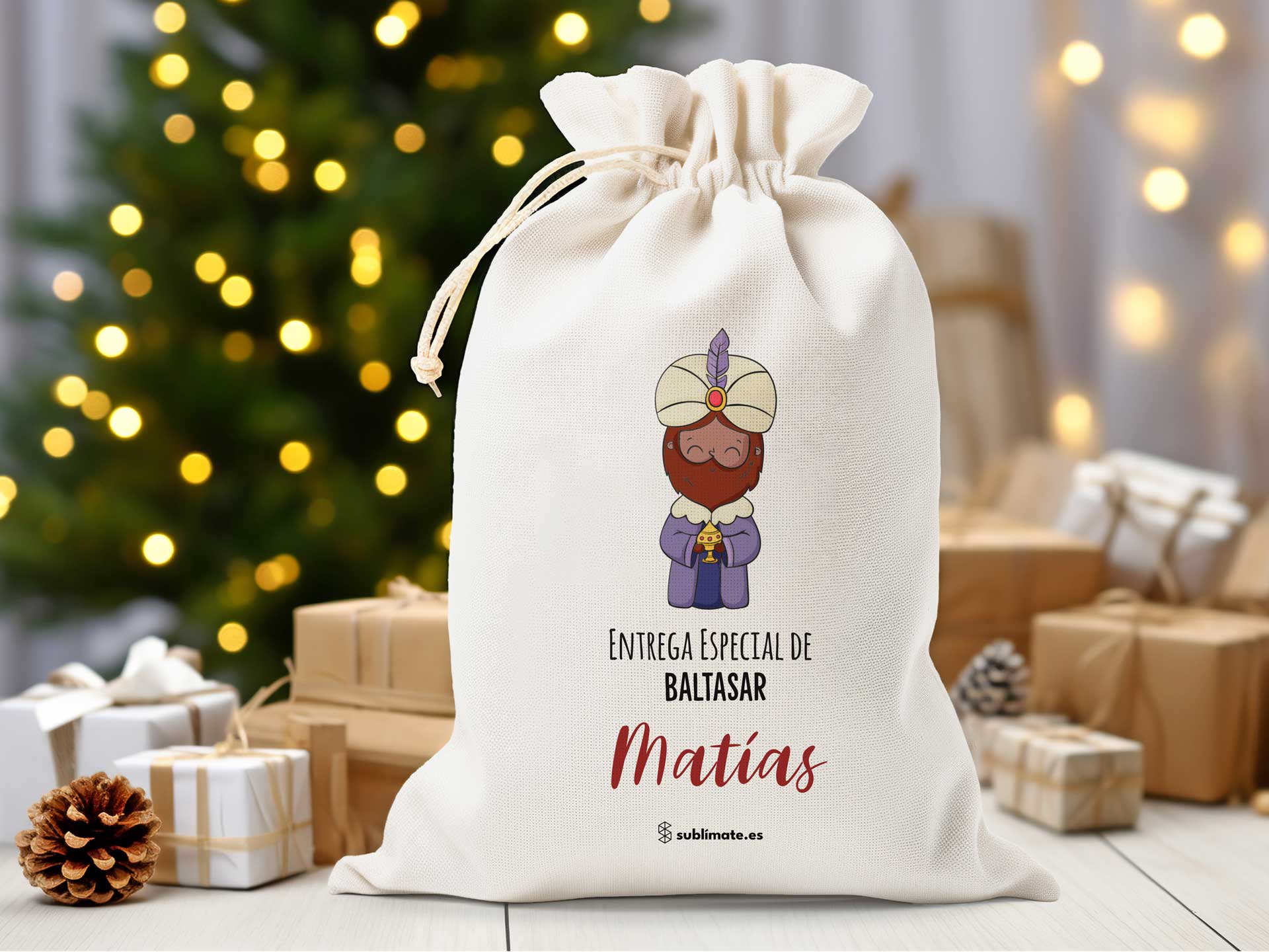 Saco Reyes Magos Personalizado_Baltasar