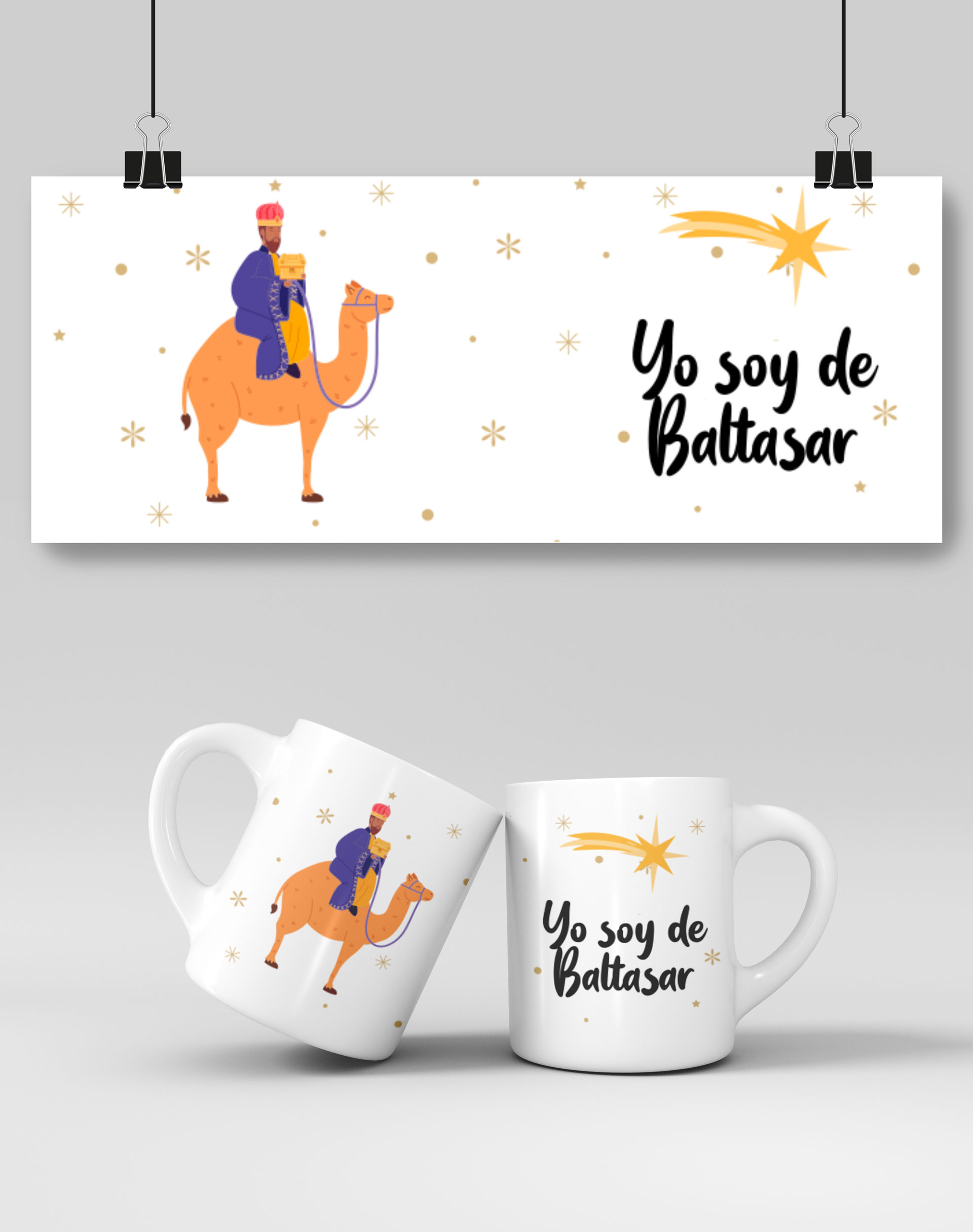 Tazas de los 3 Reyes Magos de Oriente_Baltasar