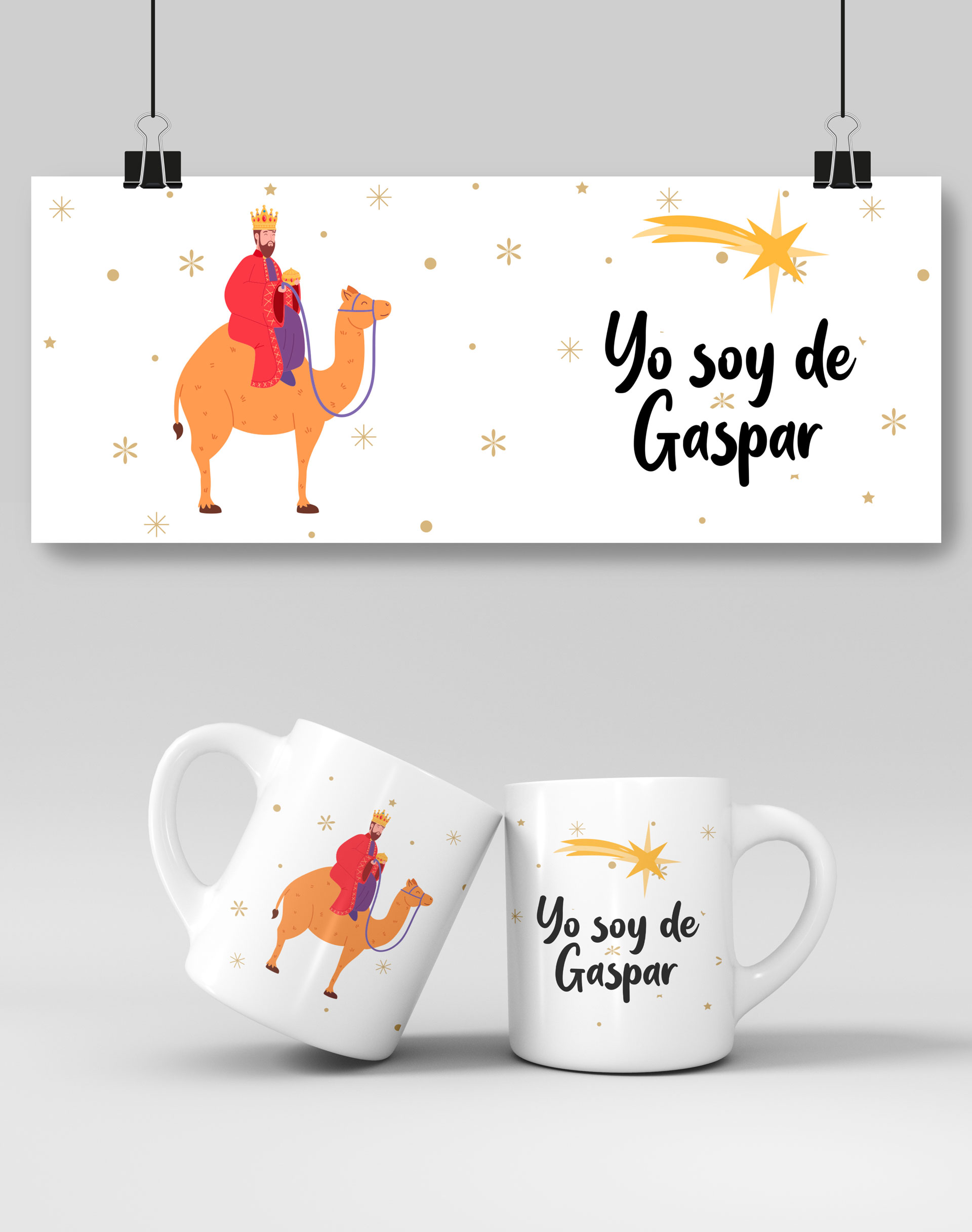 Tazas de los 3 Reyes Magos de Oriente_Gaspar