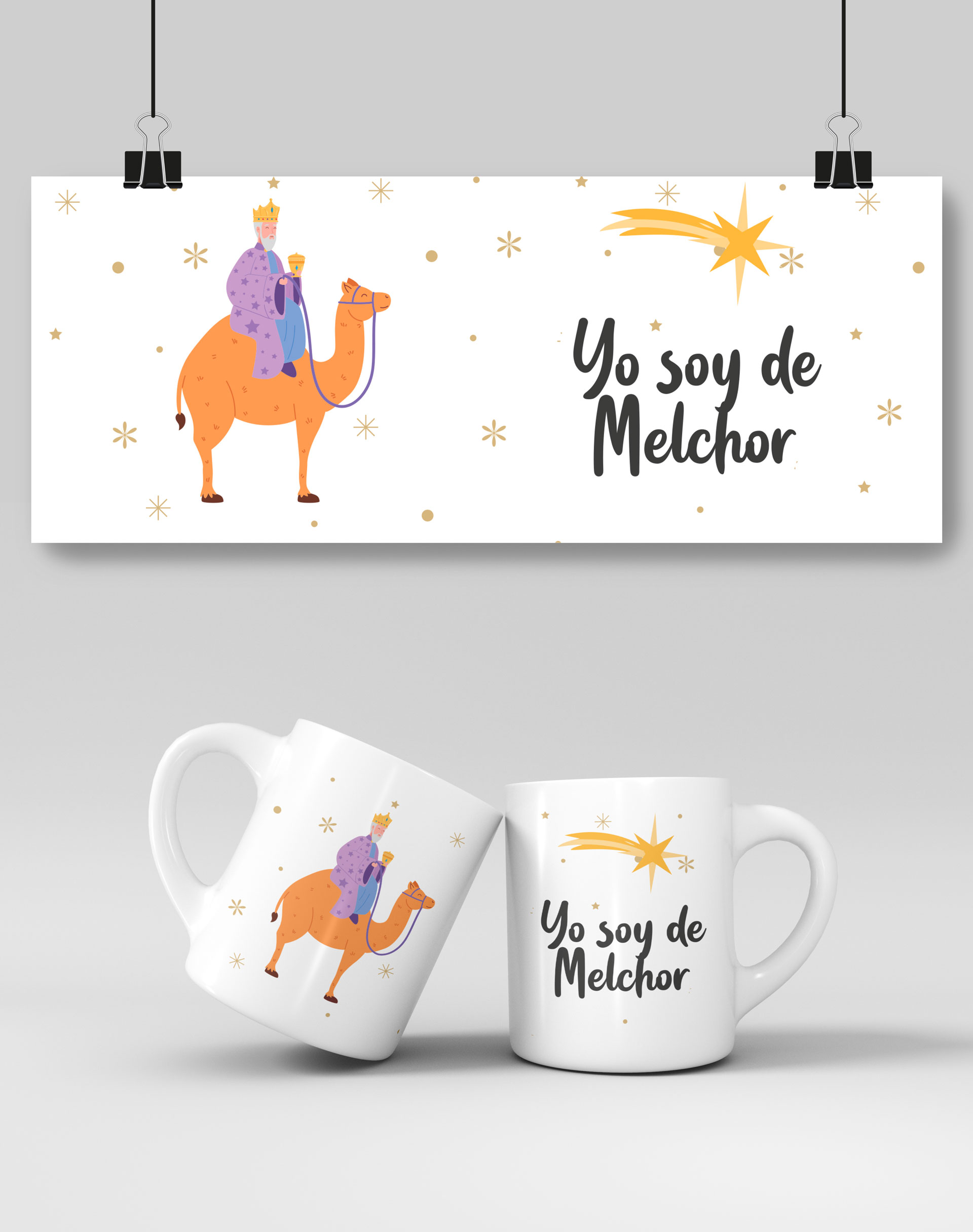 Tazas de los 3 Reyes Magos de Oriente_Melchor
