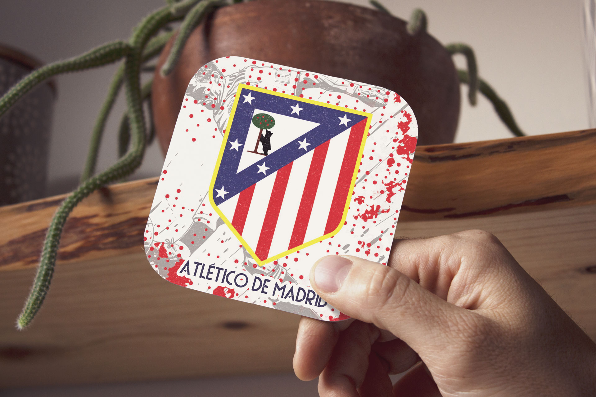 Posavasos del Atlético de Madrid personalizados