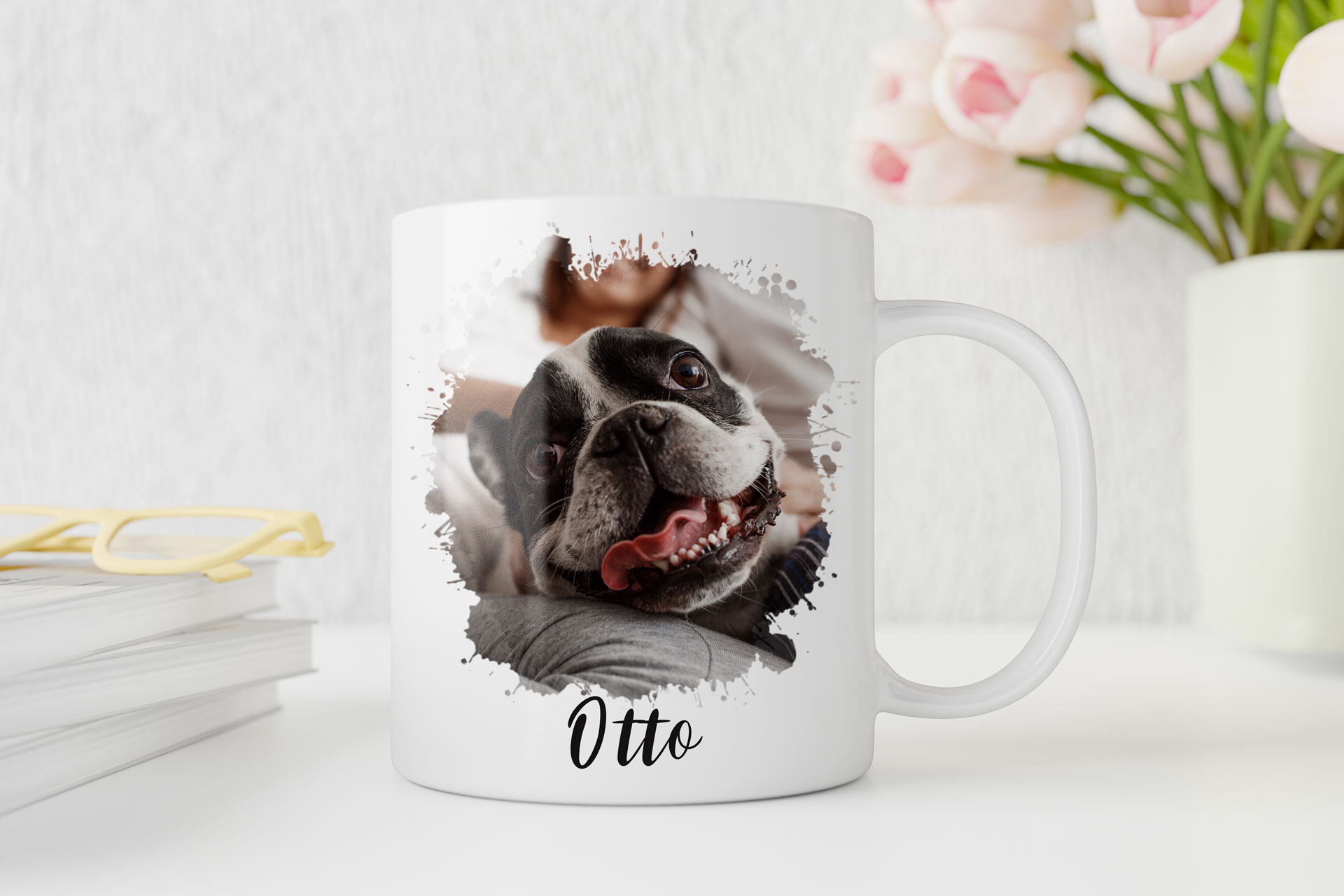 Taza con Foto de Perro_Buldog Francés
