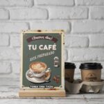 Cartel Tu Café personalizable
