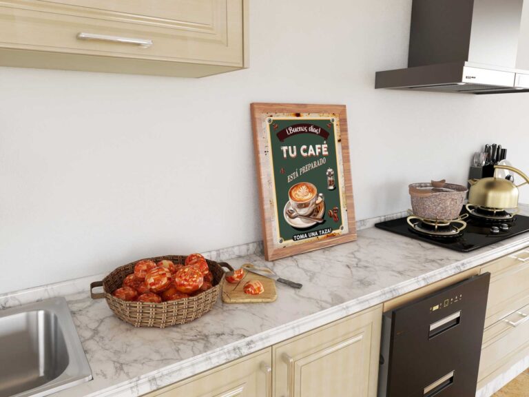 Cartel Tu Café personalizable