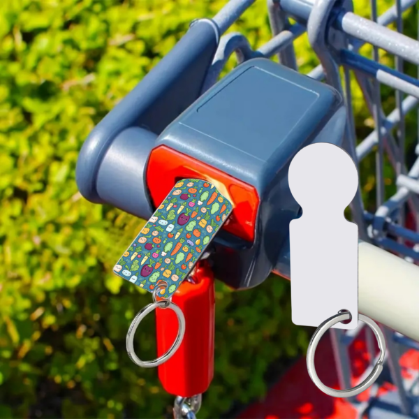 llavero para carrito de compras personalizable