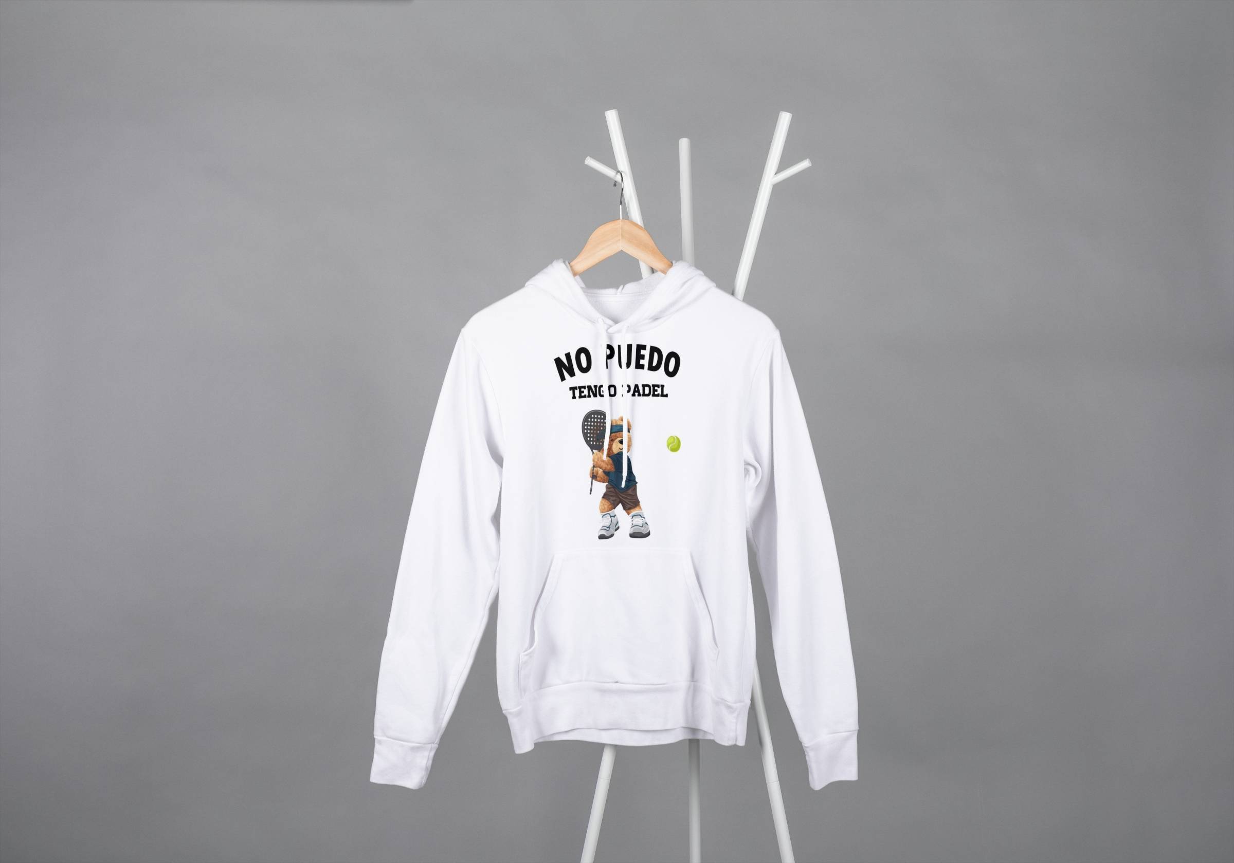 Sudaderas No Puedo Tengo Pádel Diseño Oso 3