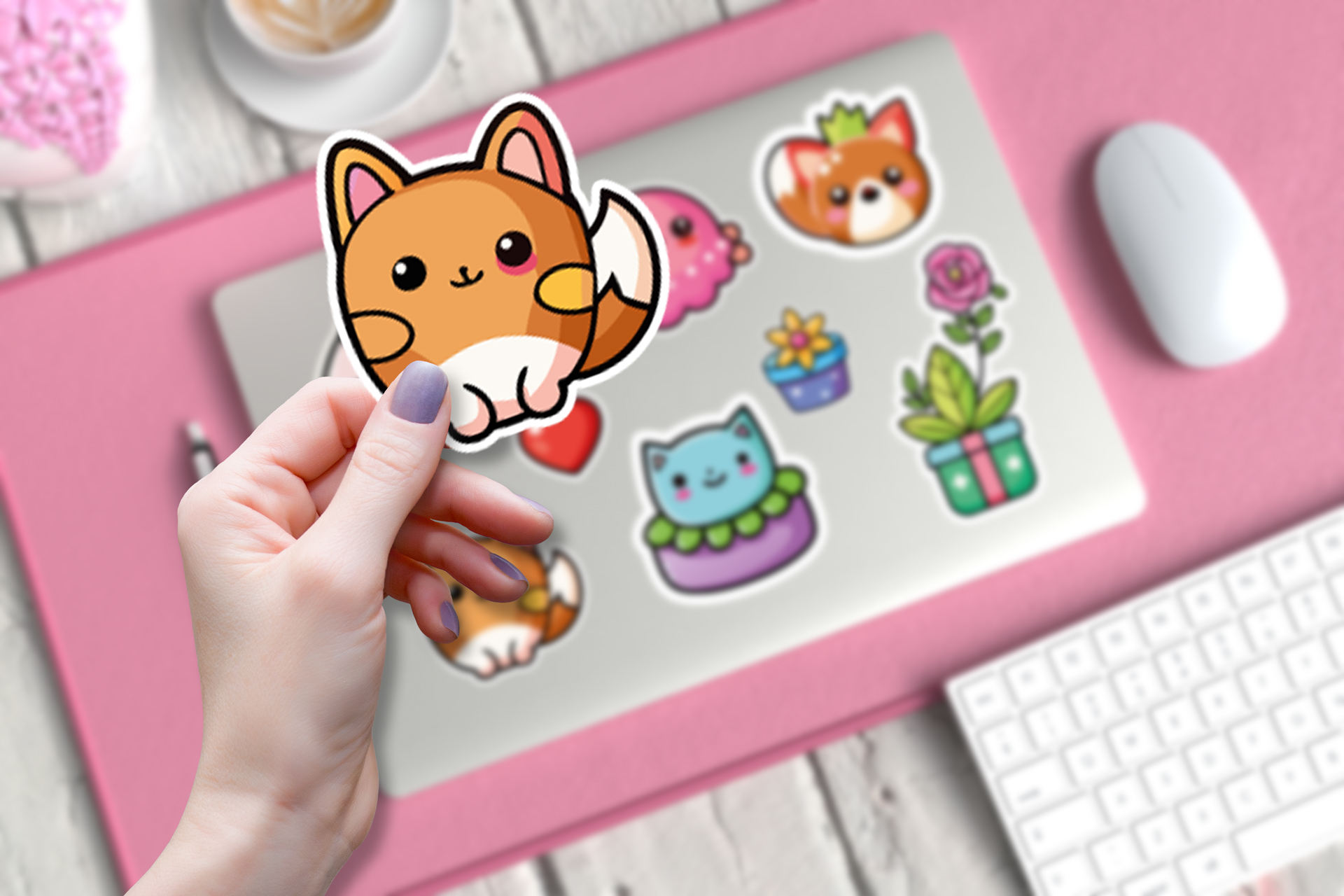 Pegatinas divertidas estilo kawaii | Stickers Cute Animals