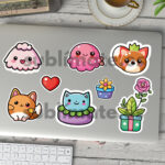 Pegatinas divertidas estilo kawaii | Stickers Cute Animals