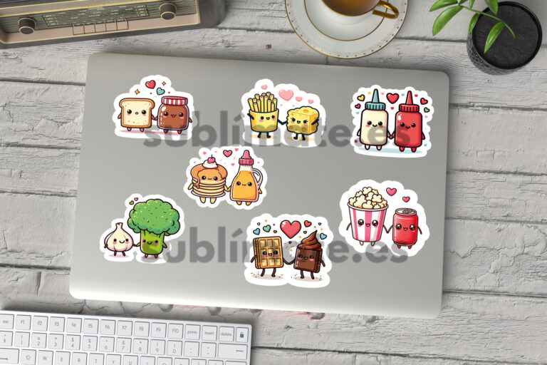 34 cute couple kawaii stickers