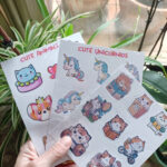 Pegatinas divertidas de Unicornios - Stickers Cute Unicorn