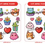Pegatinas divertidas estilo kawaii | Stickers Cute Animals