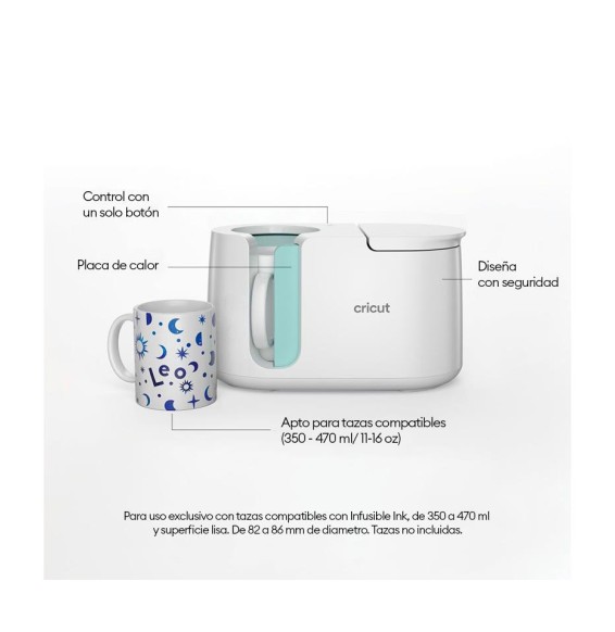 Cricut Mug Press plancha de tazas