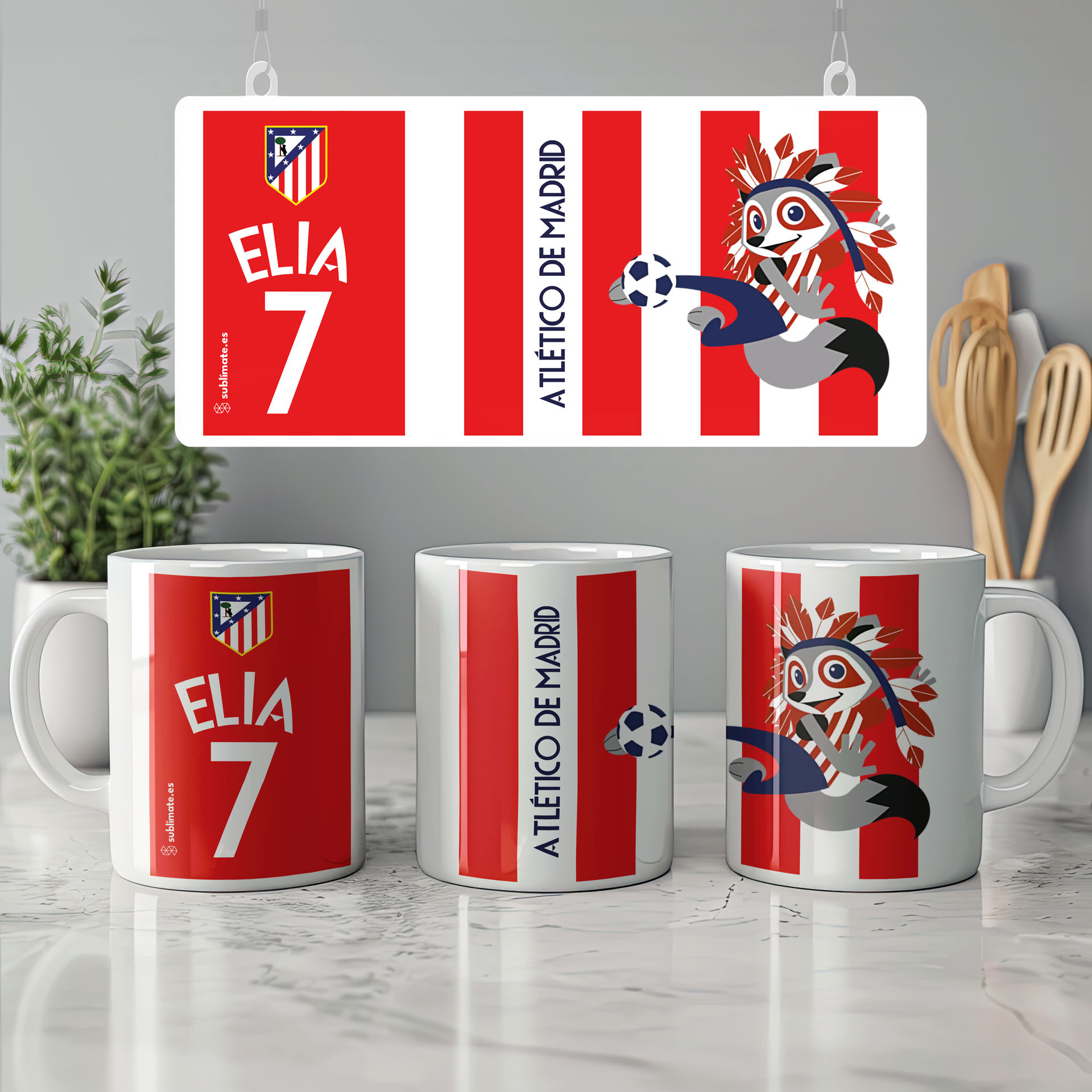 Tazas personalizadas Atlético Madrid Indi