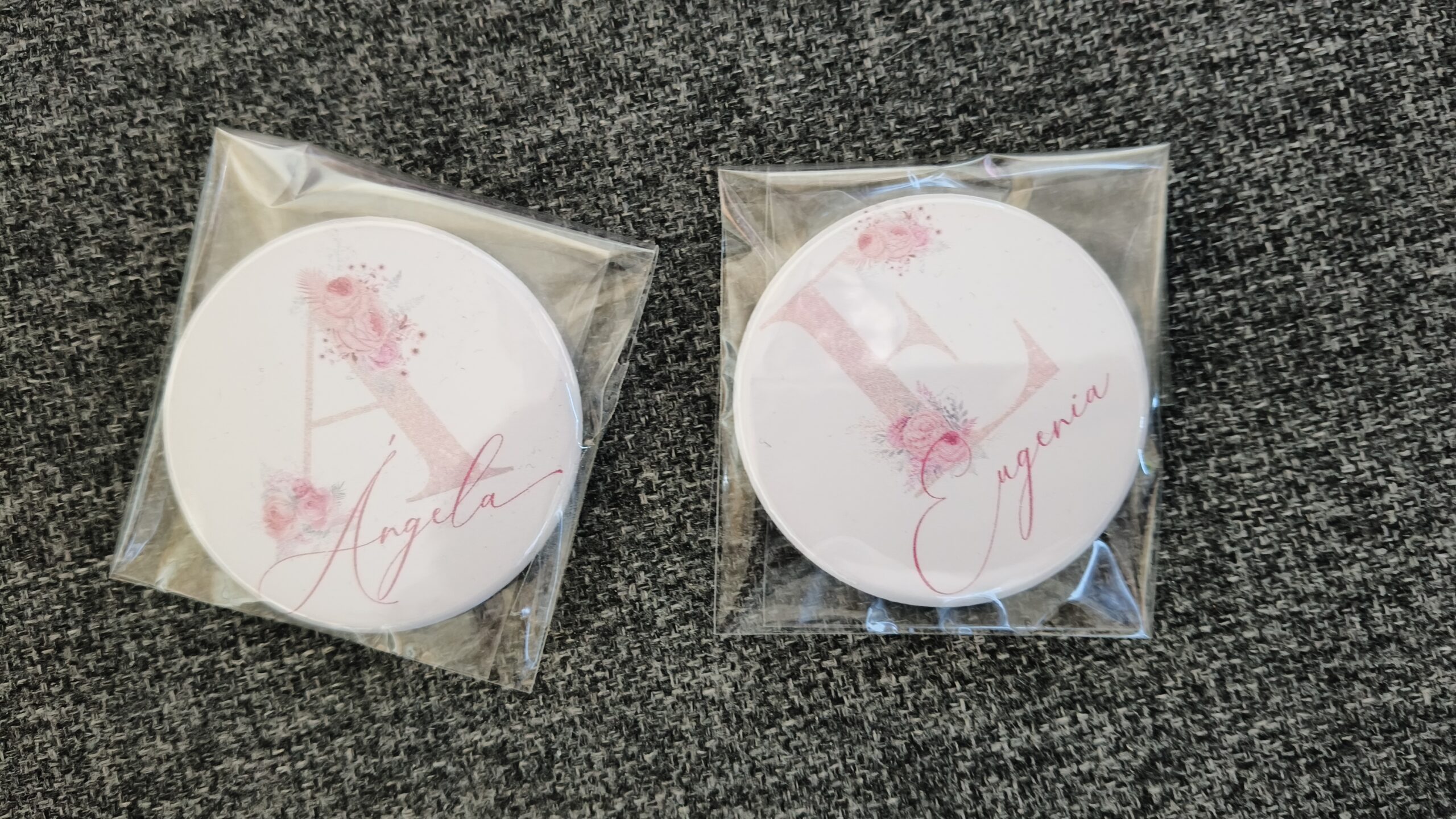 Chapa iman nevera con inicial 3