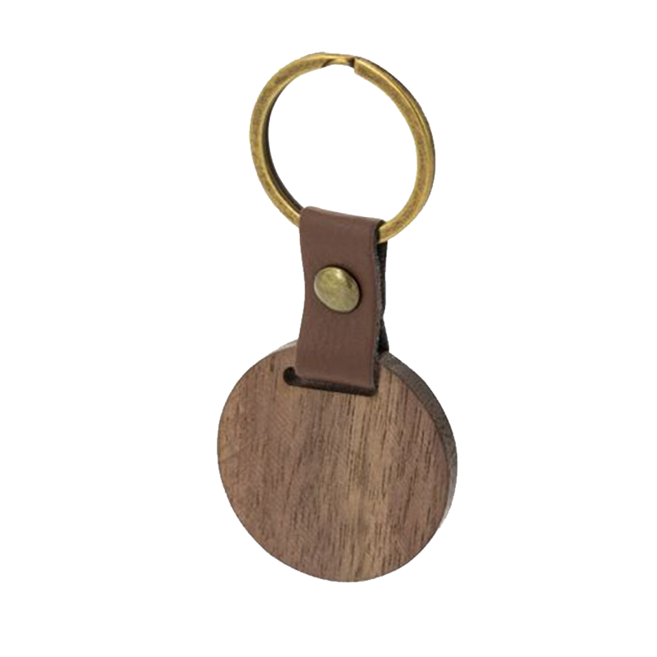 llaveros madera cerezo personalizados
