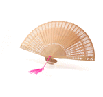 Abanico madera natural personalizado