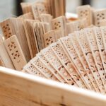 Abanico madera natural personalizado