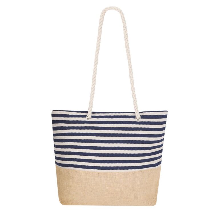 Bolsa de yute y algodón personalizada