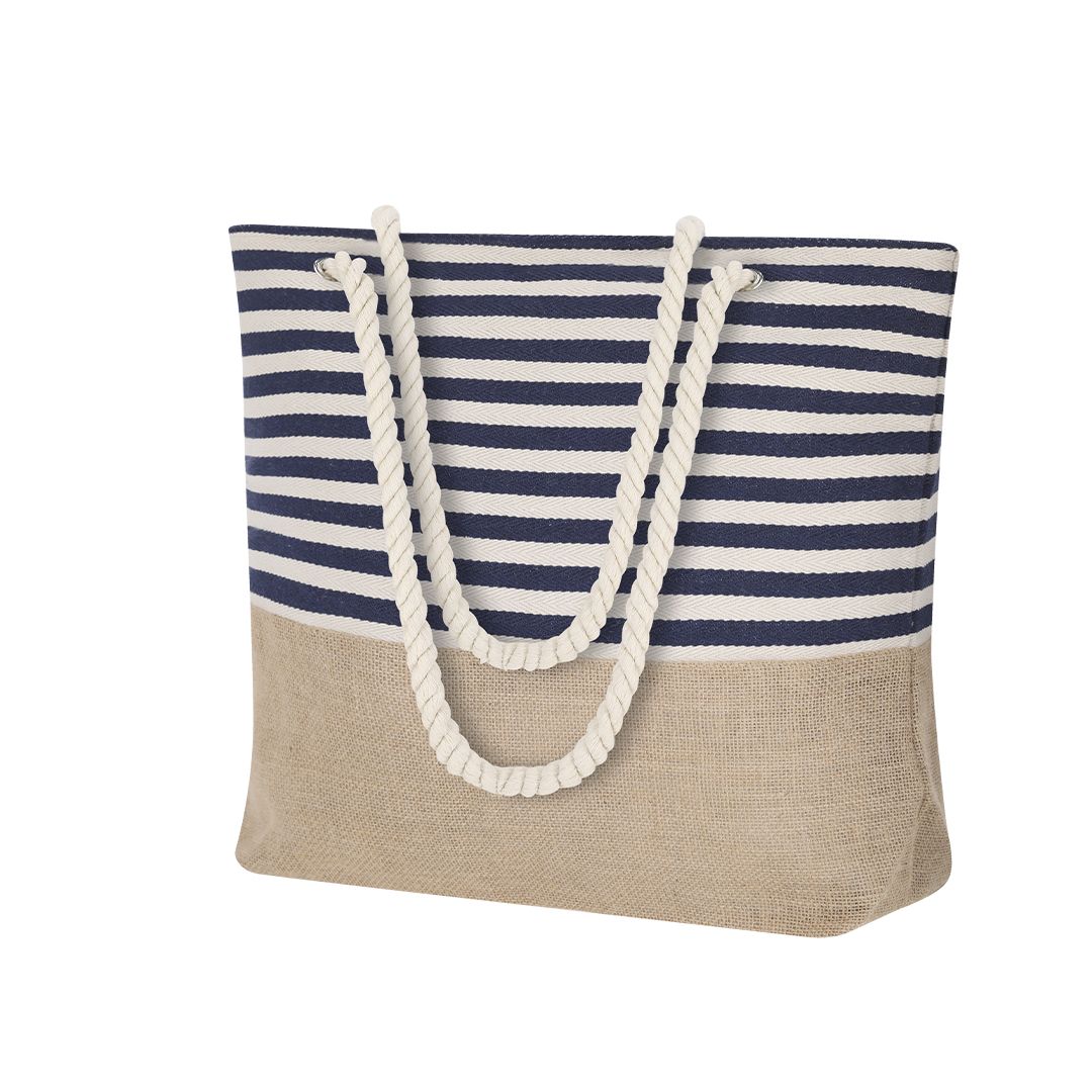 Bolsa de yute y algodón personalizada