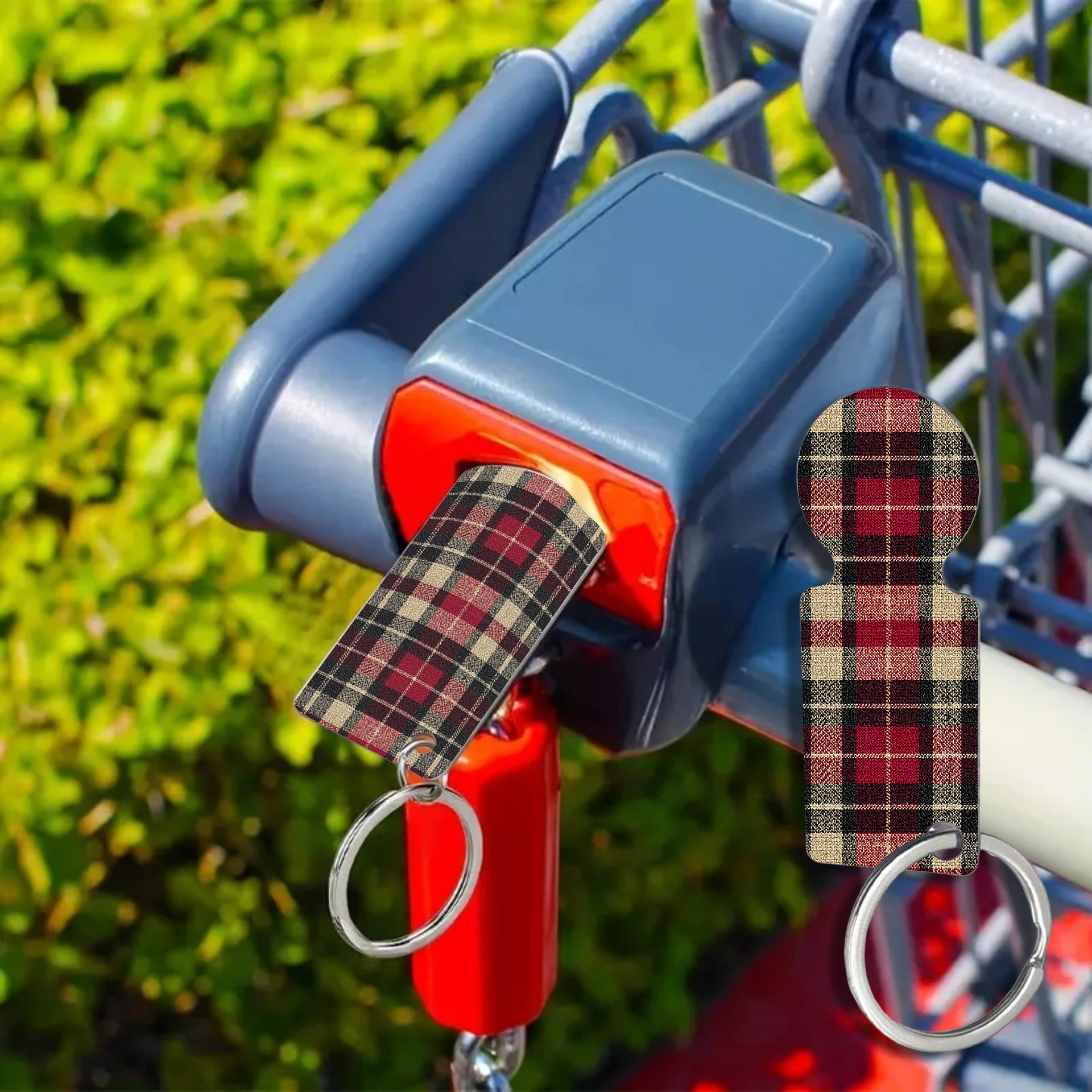 Llavero para carrito de compras 1