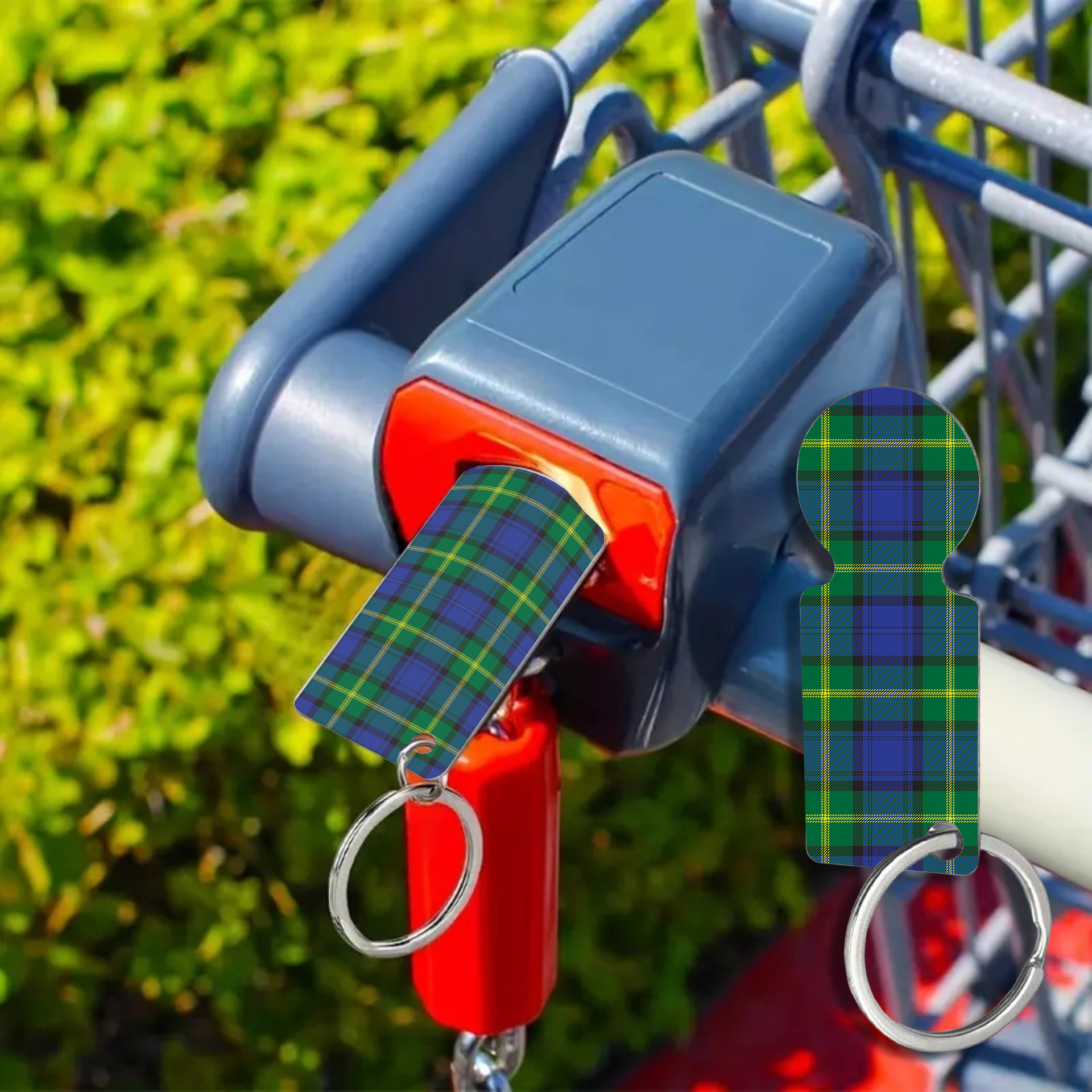 Llavero para carrito de compras 6