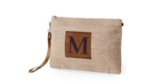 Neceser de Yute y PolipielTashi con Iniciales