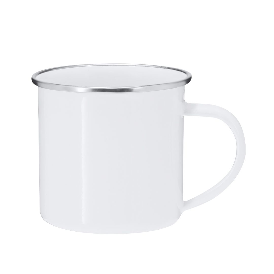 Taza Metálica Personalizada Blanca