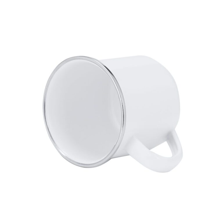 Taza Metálica Personalizada Blanca