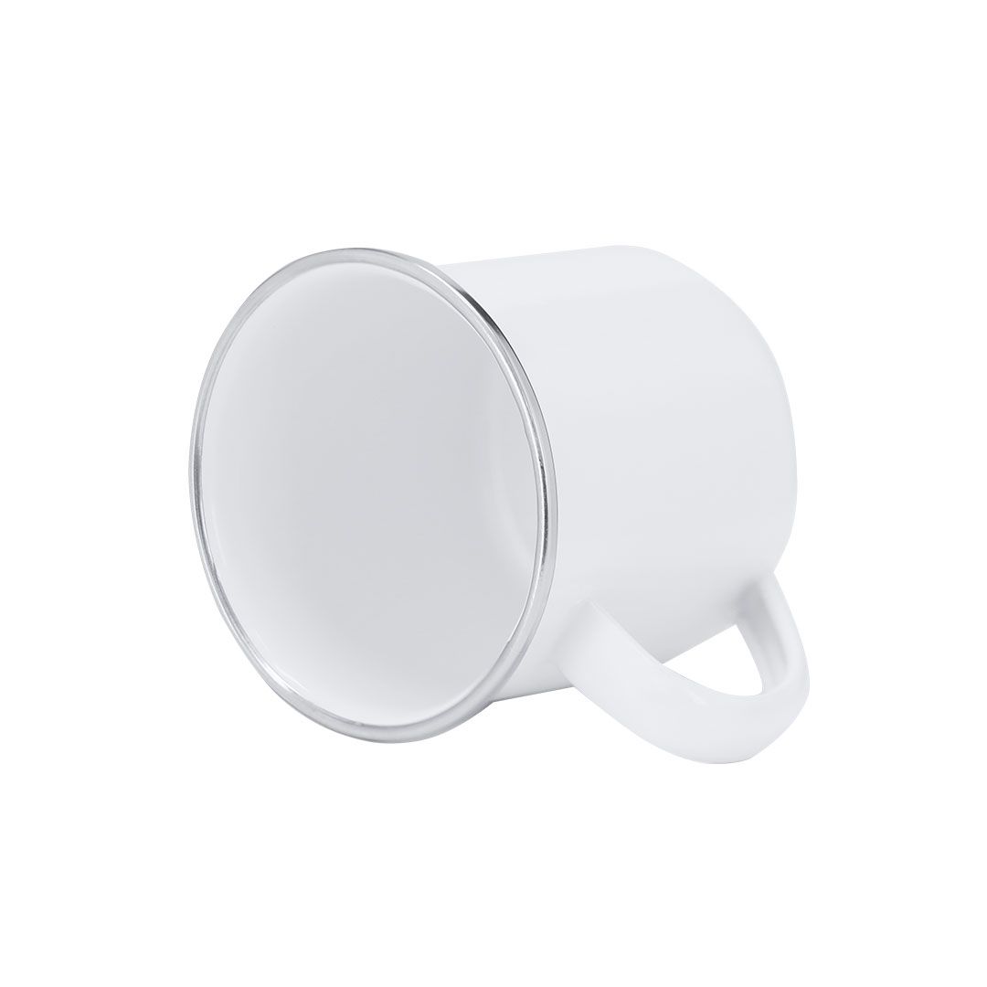 Taza Metálica Personalizada Blanca