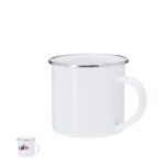 Taza Metálica Personalizada Blanca