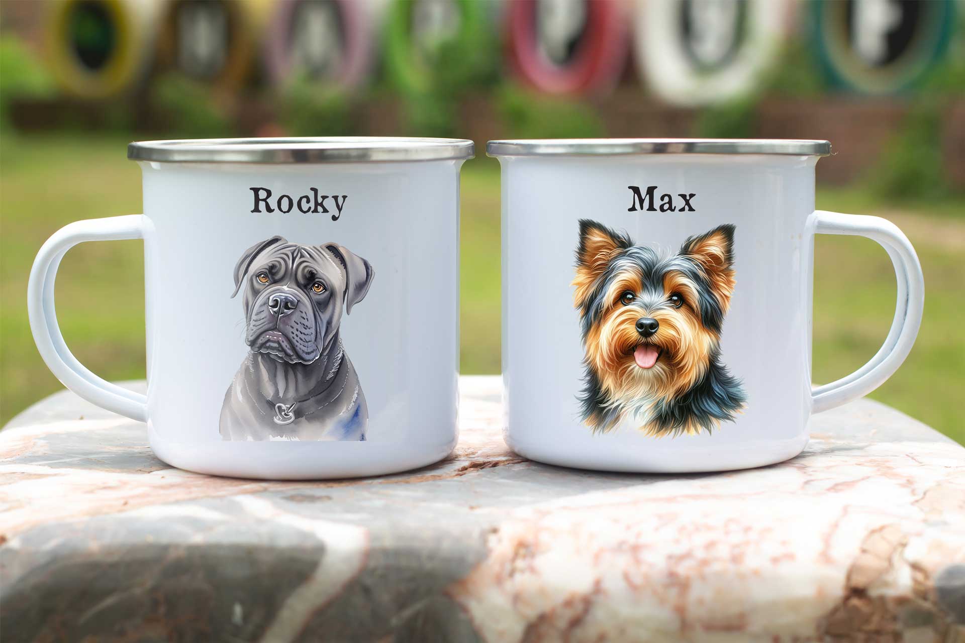 Tazas de metal personalizadas