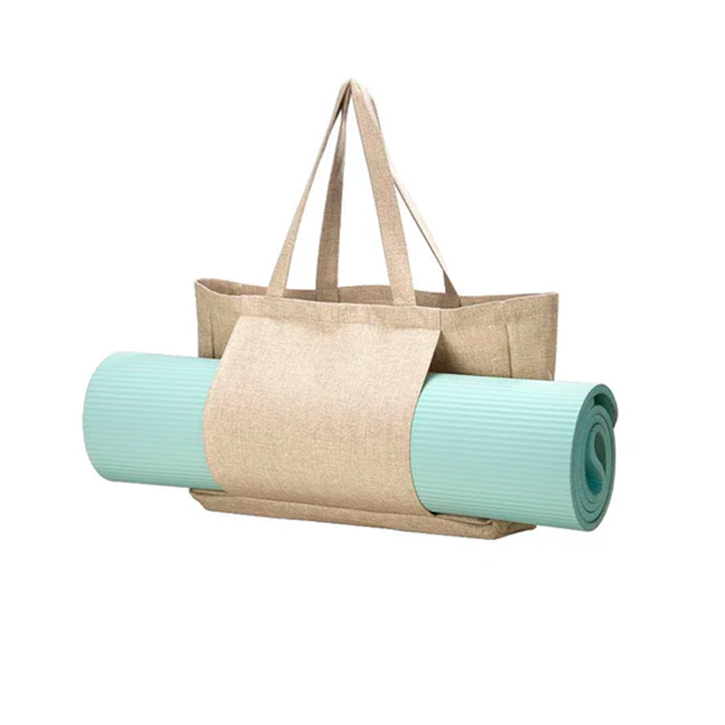 Tote bag yoga de lino