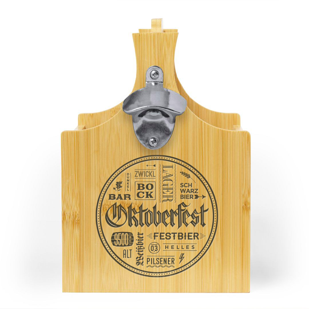 Porta botellas de madera personalizado UV DTF