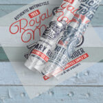 Diseño Royal Motor vintage png descargable